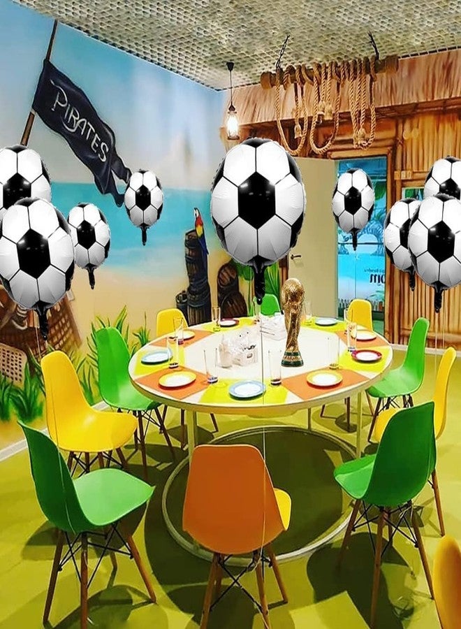 TOYXE 18 Inch Soccer Football Print Foil Balloons Pack Of 6 Pcs, Multicolor - Image 5